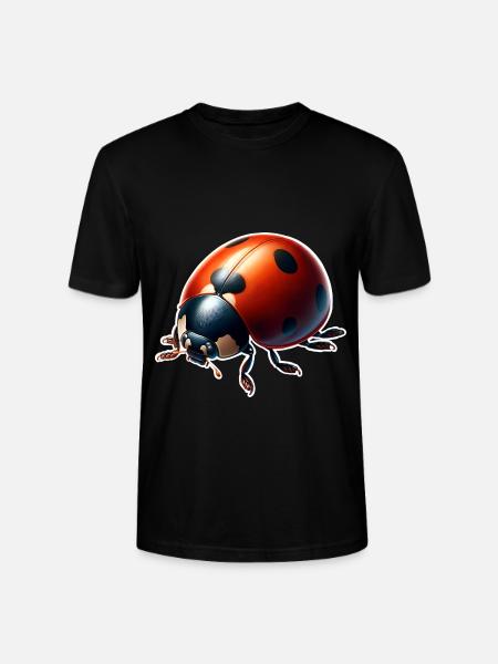 Ladybird - Stanley/Stella CRAFTER Unisex Organic T-Shirt - black