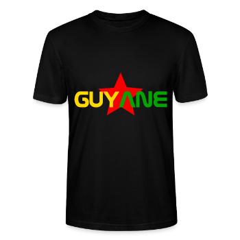 Guyane - T-shirt bio CRAFTER Stanley Stella Unisexe - noir - Devant - Alina (178cm) & Michal (187cm)