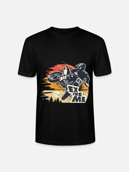motorcykel motocross motocross motorcykel kryds - Stanley Stella CRAFTER unisex økologisk-T-shirt - sort