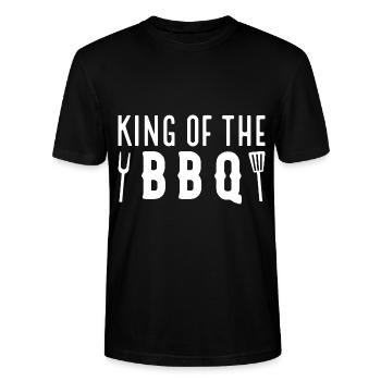 Roi du barbecue - T-shirt bio CRAFTER Stanley Stella Unisexe - noir - Devant - Alina (178cm) & Michal (187cm)