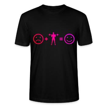 Fitness, Strength Training, Weightlifting, Cardio - Stanley/Stella CRAFTER Unisex Organic T-Shirt - black - Front - Alina (178cm) & Michal (187cm)