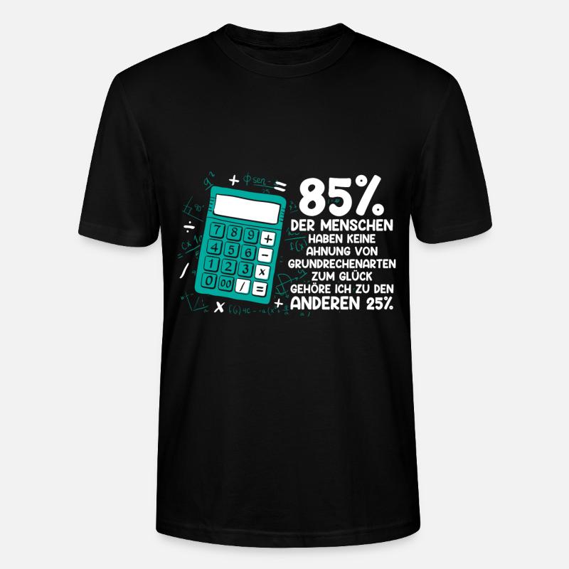 Mathe Mathematik Lehrer Rechner - Stanley/Stella Unisex Bio-T-Shirt CRAFTER - Schwarz