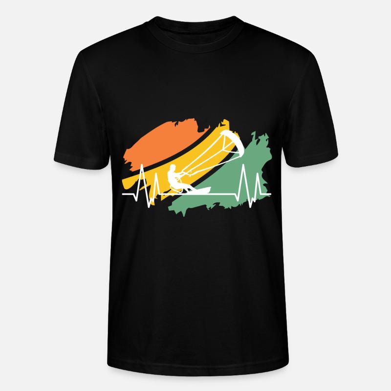 Kitesurfing - Stanley/Stella Unisex Bio-T-Shirt CRAFTER - Schwarz
