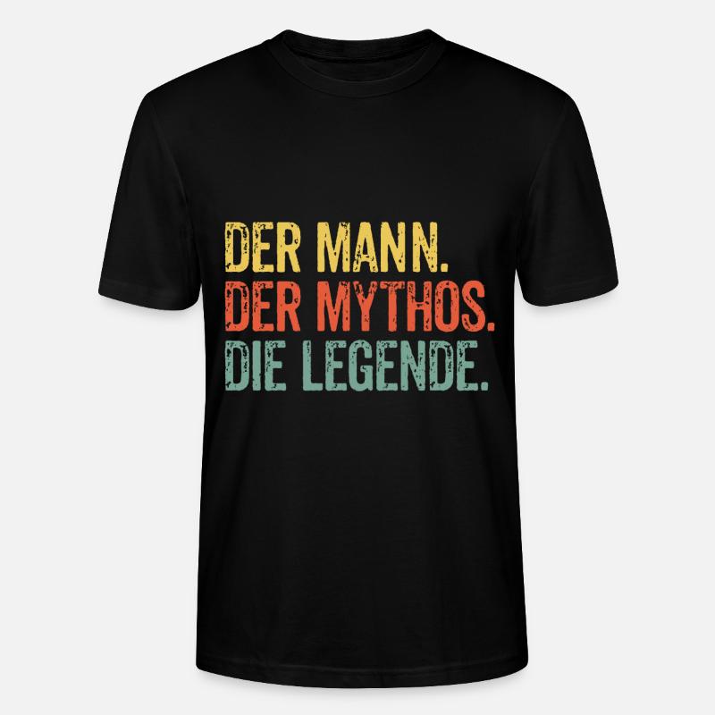 Mann Mythos Legende - Stanley/Stella Unisex Bio-T-Shirt CRAFTER - Schwarz