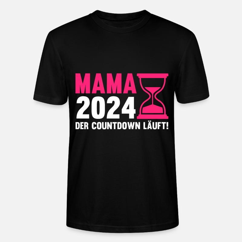 Werdende Mama 2024 - Stanley/Stella Unisex Bio-T-Shirt CRAFTER - Schwarz