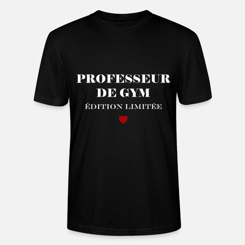 Professeur de gym - T-shirt bio CRAFTER Stanley Stella Unisexe - noir