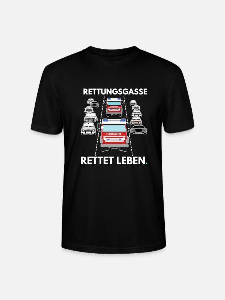 Rettungsgasse rettet Leben - Stanley/Stella Unisex Bio-T-Shirt CRAFTER - Schwarz