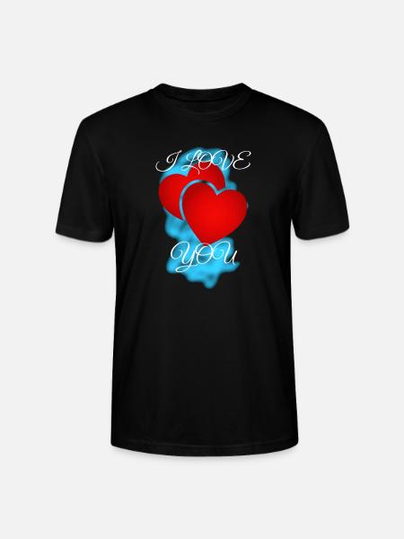 I love you - Stanley/Stella CRAFTER Unisex Organic T-Shirt - black
