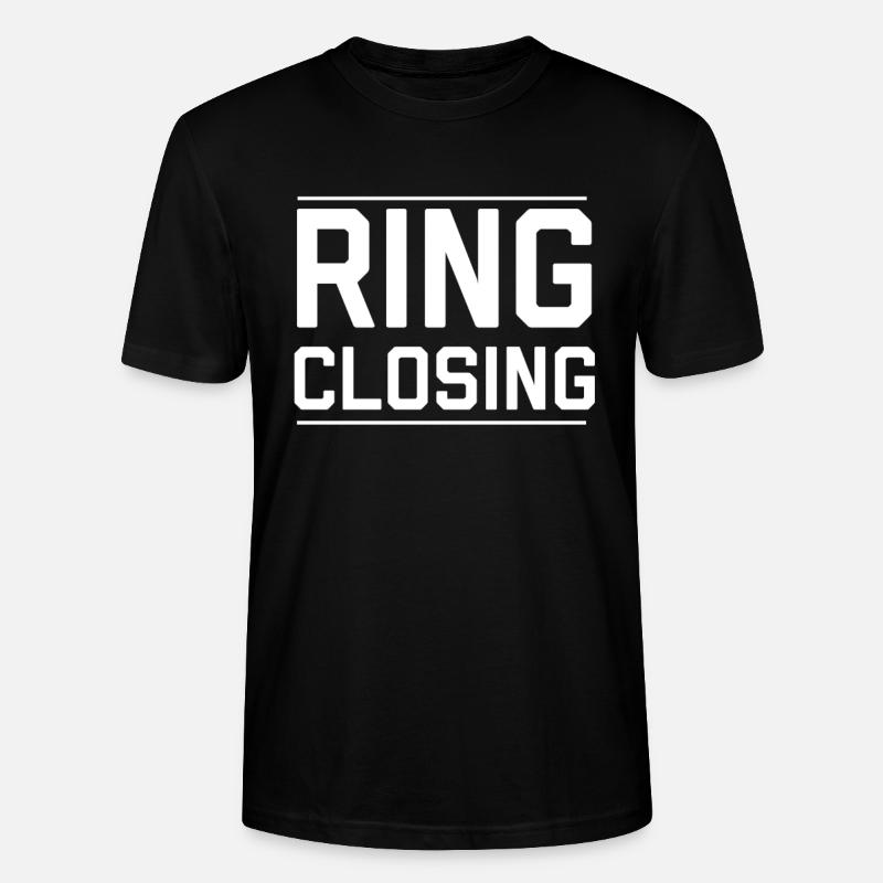 ring closing - T-shirt bio CRAFTER Stanley Stella Unisexe - noir