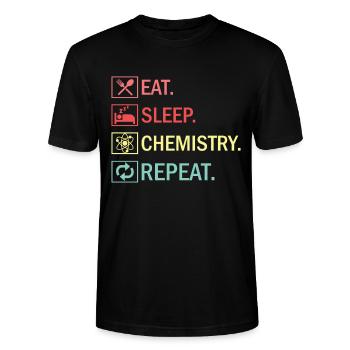 Chemie - Stanley/Stella Unisex Bio-T-Shirt CRAFTER - Schwarz - Vorne - Alina (178cm) & Michal (187cm)