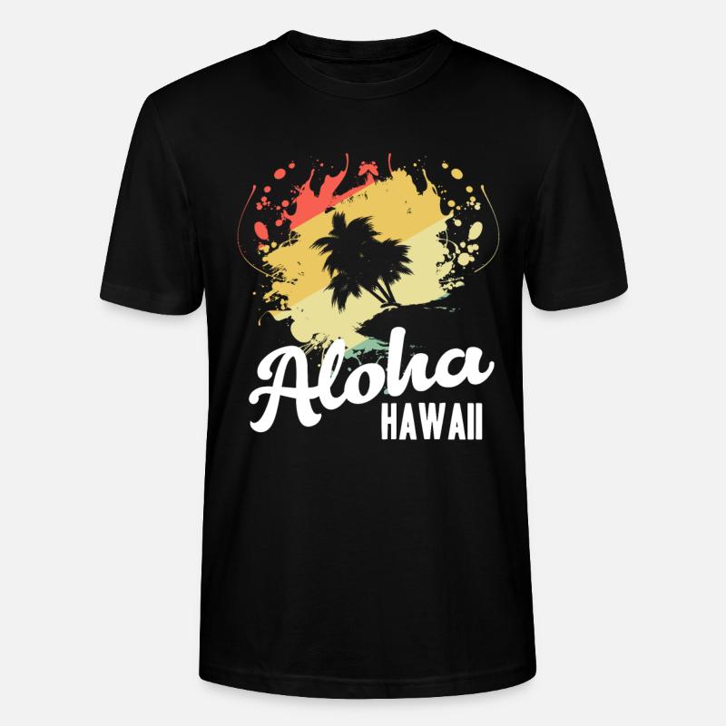 Hawaii - T-shirt bio CRAFTER Stanley Stella Unisexe - noir