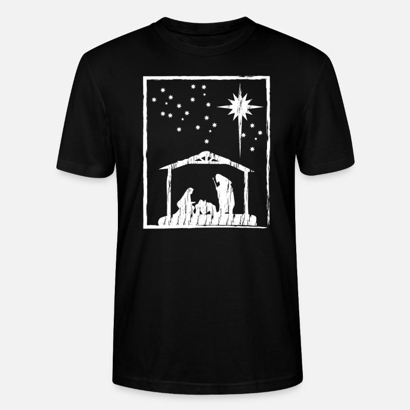 Weihnachten christlich - Stanley/Stella Unisex Bio-T-Shirt CRAFTER - Schwarz