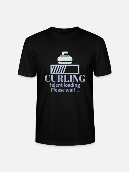 Curling curling curling - Stanley/Stella CRAFTER Unisex Organic T-Shirt - black