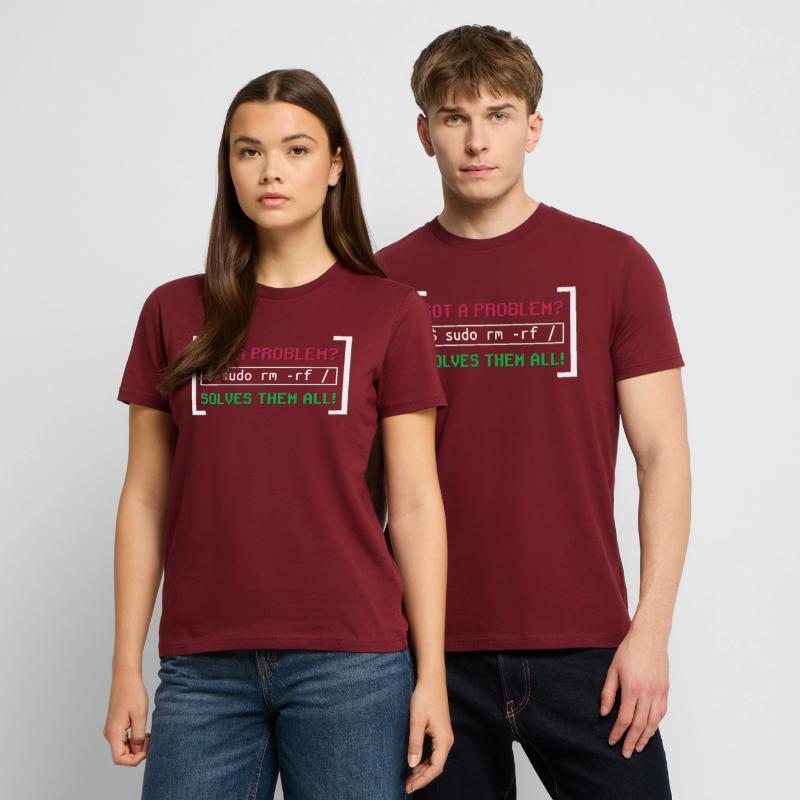 Typical Unix software developer troubleshooting problems Stanley/Stella CRAFTER Unisex Organic T-Shirt