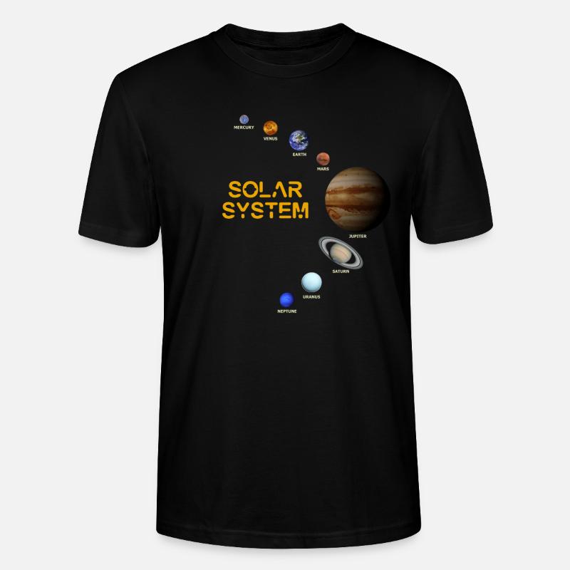 Système solaire! - T-shirt bio CRAFTER Stanley Stella Unisexe - noir