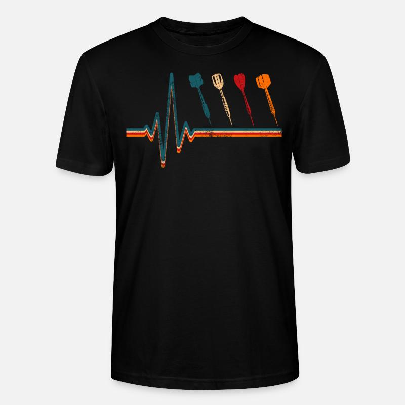 Dart Retro Darter Puls - Stanley/Stella Unisex Bio-T-Shirt CRAFTER - Schwarz