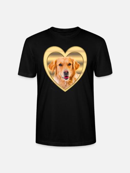 Golden Retriever - Golden Retriever Hund - Stanley Stella CRAFTER unisex økologisk-T-shirt - sort