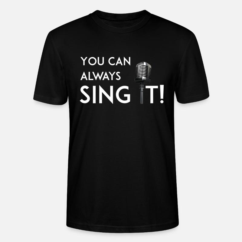 Sing es - Stanley/Stella Unisex Bio-T-Shirt CRAFTER - Schwarz