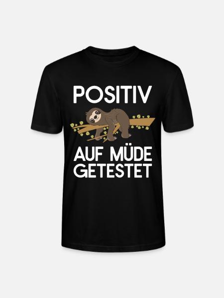 Sloth Faulenzer Süßes Faultier Geschenk - Stanley/Stella Unisex Bio-T-Shirt CRAFTER - Schwarz