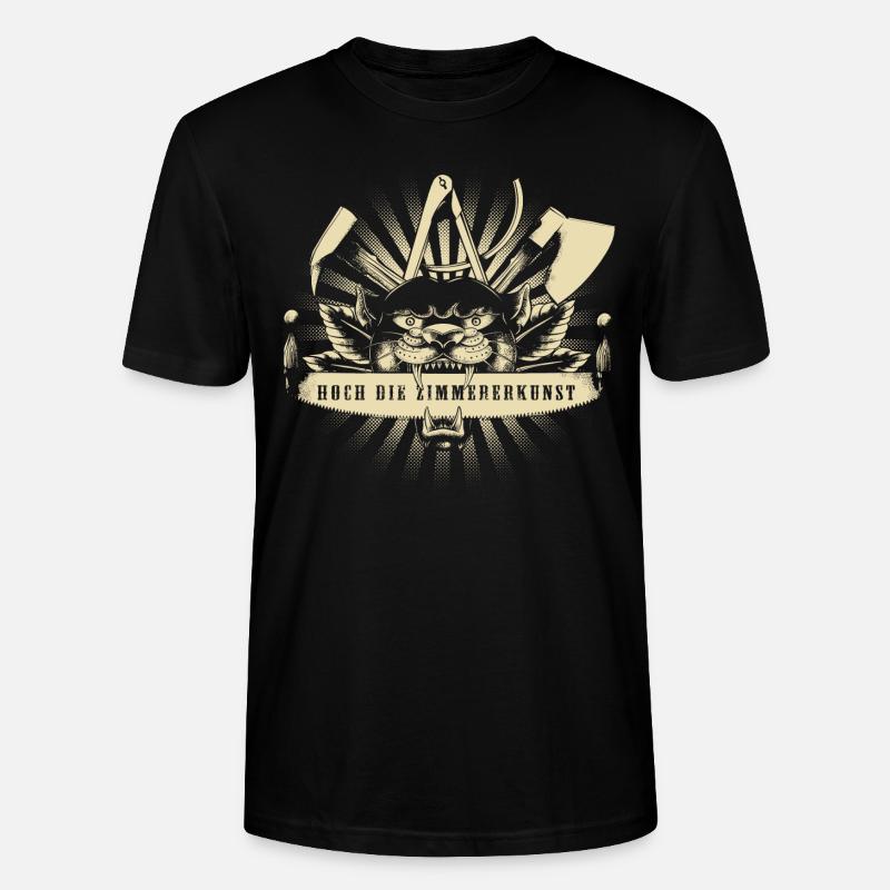 Zimmermann Zunftzeichen - Stanley/Stella Unisex Bio-T-Shirt CRAFTER - Schwarz