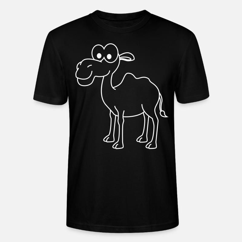 Kamel Comic - Stanley/Stella Unisex Bio-T-Shirt CRAFTER - Schwarz