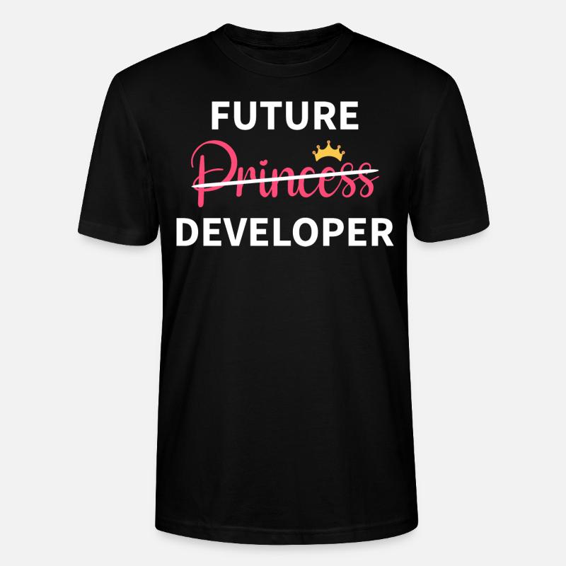 Feminist Girl - Future Developer I - T-shirt bio CRAFTER Stanley Stella Unisexe - noir