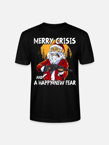 Merry Crisis - Stanley/Stella Unisex Bio-T-Shirt CRAFTER - Schwarz