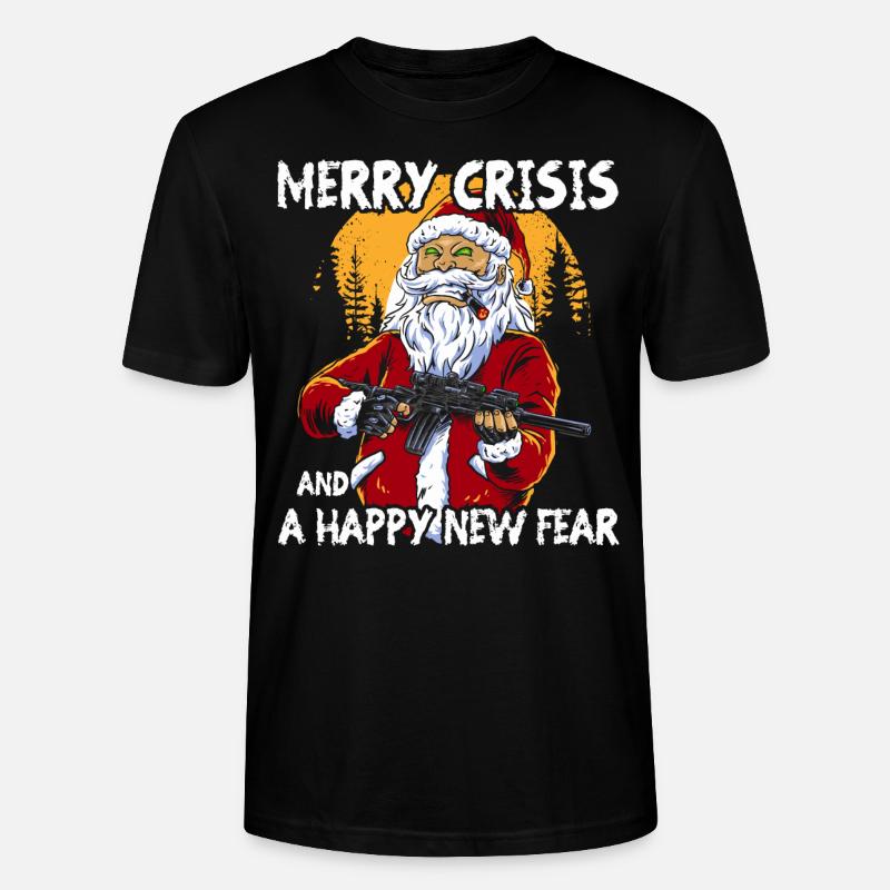 Merry Crisis - Stanley/Stella Unisex Bio-T-Shirt CRAFTER - Schwarz