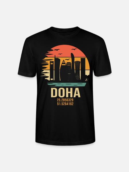 Qatar Doha Doha Qatar - Stanley/Stella CRAFTER Unisex Organic T-Shirt - black