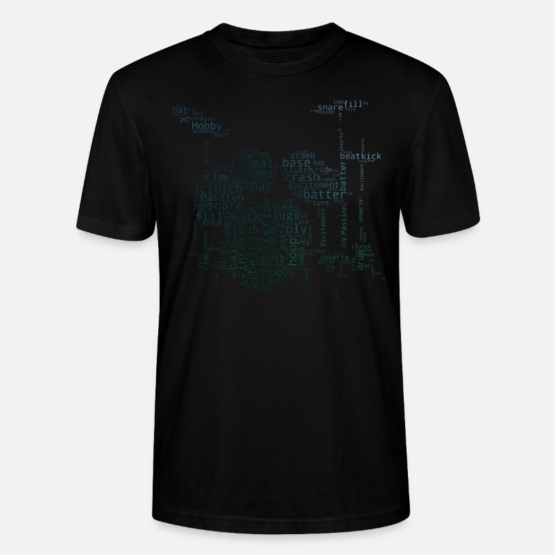 Drummer Percussionist Men Drums - Stanley/Stella CRAFTER Unisex Organic T-Shirt - black