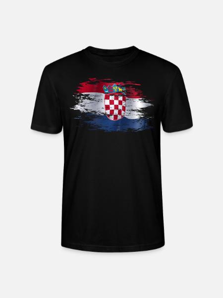 Croatia used - Stanley/Stella CRAFTER Unisex Organic T-Shirt - black