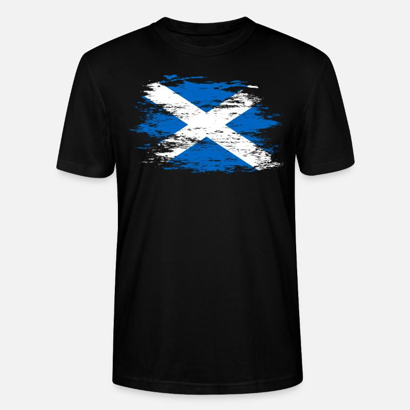 Drapeau de l’Écosse utilisé - T-shirt bio CRAFTER Stanley Stella Unisexe - noir