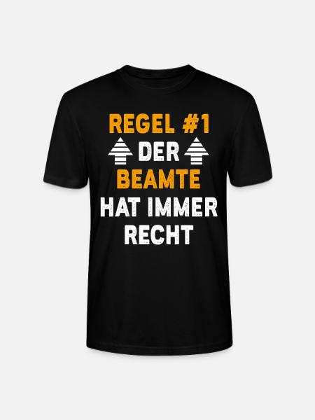 Beamte Geschenk Geburtstag Spruch - Stanley/Stella Unisex Bio-T-Shirt CRAFTER - Schwarz