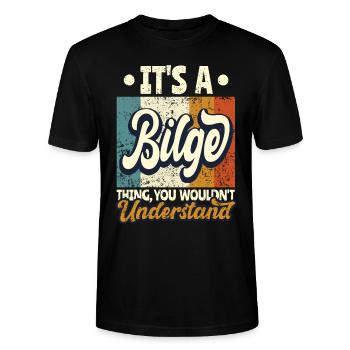Nom Bilge Cadeau Anniversaire Dire - T-shirt bio CRAFTER Stanley Stella Unisexe - noir - Devant - Alina (178cm) & Michal (187cm)