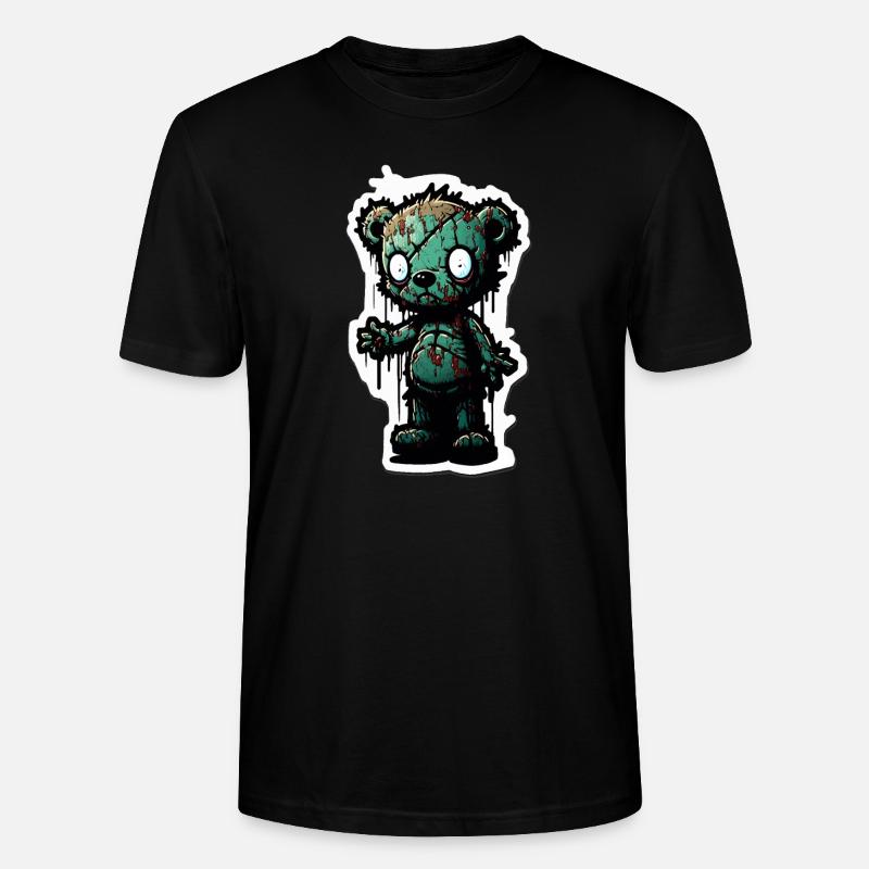 Zombie Teddy - Stanley/Stella Unisex Bio-T-Shirt CRAFTER - Schwarz