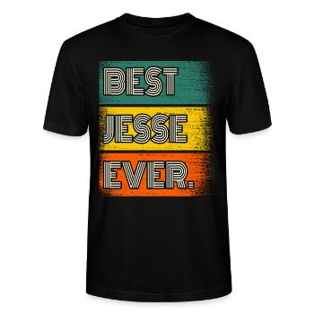 Jesse Name Geschenk Spruch Lustig - Stanley/Stella Unisex Bio-T-Shirt CRAFTER - Schwarz - Vorne - Alina (178cm) & Michal (187cm)