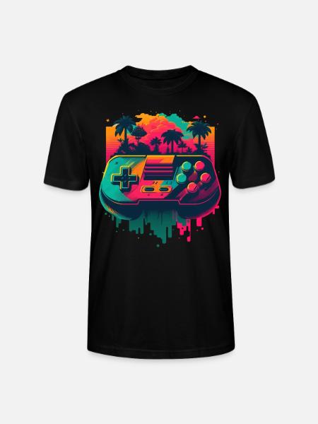 Retro Console - Stanley/Stella CRAFTER Unisex Organic T-Shirt - black