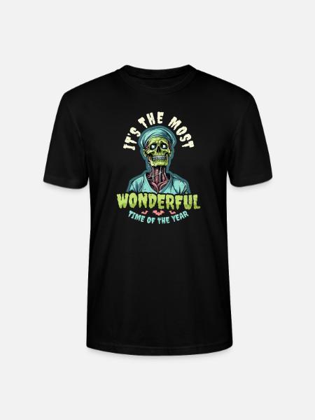 Halloween Nurse Most Wonderful Time - Stanley/Stella CRAFTER Unisex Organic T-Shirt - black