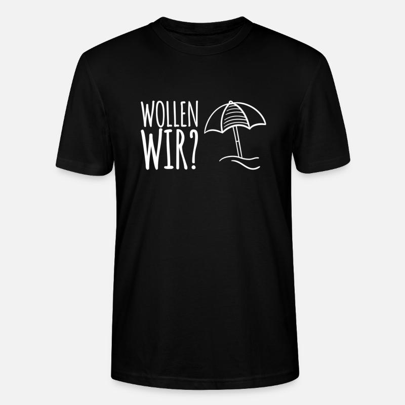 bist du bereit? - Stanley/Stella Unisex Bio-T-Shirt CRAFTER - Schwarz