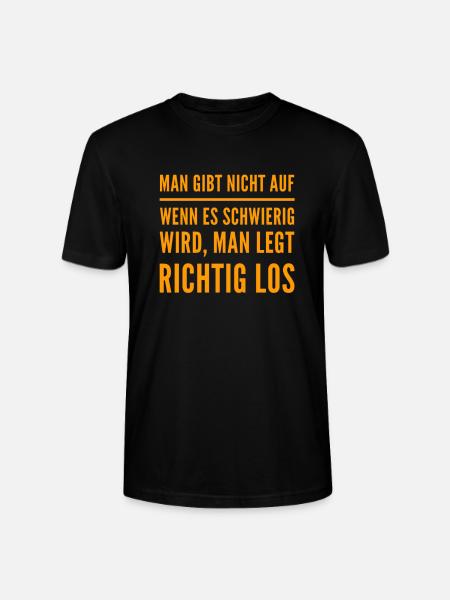 wenn es schwierig wird - Stanley/Stella Unisex Bio-T-Shirt CRAFTER - Schwarz