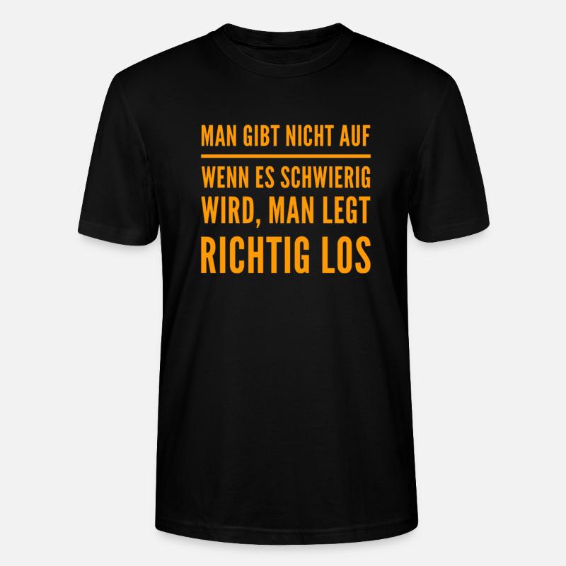 wenn es schwierig wird - Stanley/Stella Unisex Bio-T-Shirt CRAFTER - Schwarz