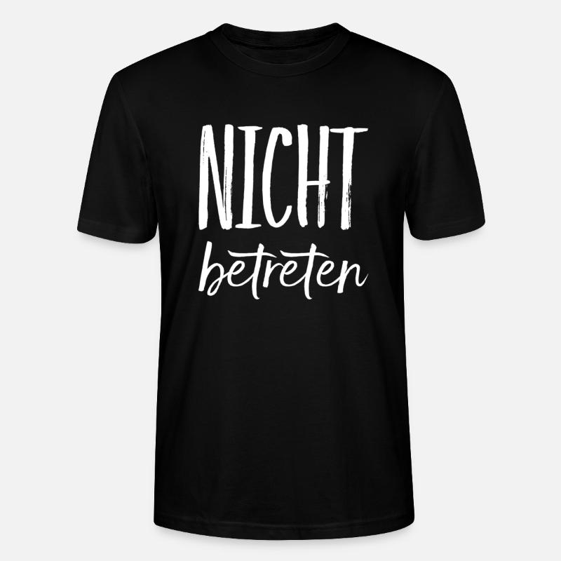 komm nicht rein - Stanley/Stella Unisex Bio-T-Shirt CRAFTER - Schwarz