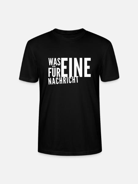 gute Nachrichten? - Stanley/Stella Unisex Bio-T-Shirt CRAFTER - Schwarz