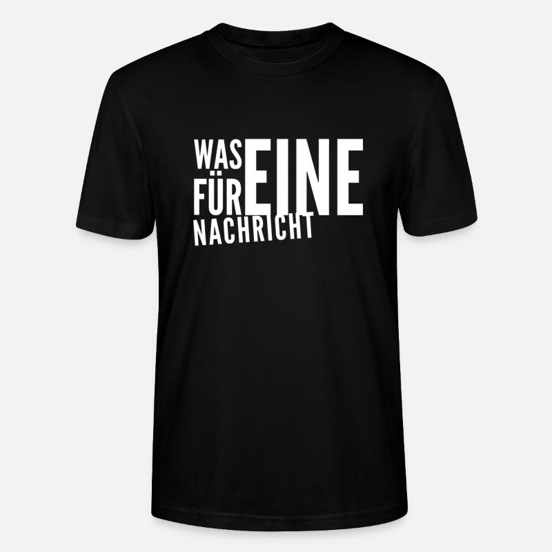 gute Nachrichten? - Stanley/Stella Unisex Bio-T-Shirt CRAFTER - Schwarz