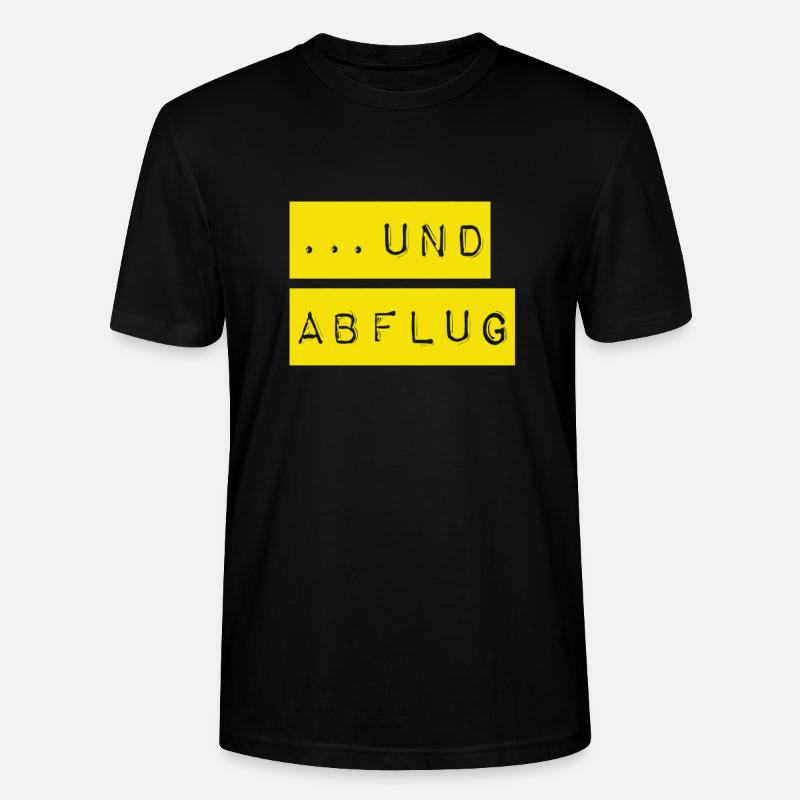 auf geht`s - Stanley/Stella Unisex Bio-T-Shirt CRAFTER - Schwarz
