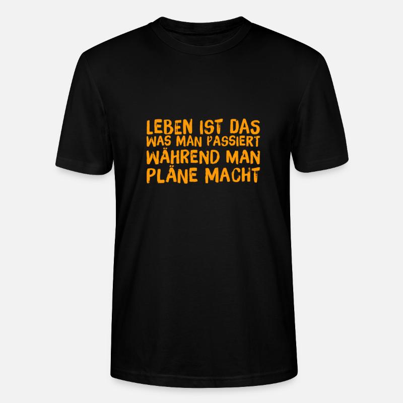 Plans don't work - Stanley/Stella CRAFTER Unisex Organic T-Shirt - black