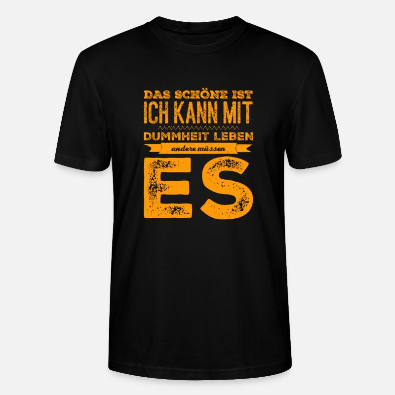 Dummheit - Stanley/Stella Unisex Bio-T-Shirt CRAFTER - Schwarz