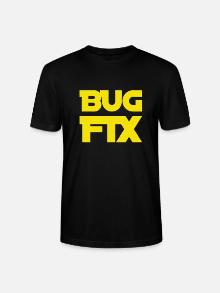 Bugfix is great - Stanley/Stella CRAFTER Unisex Organic T-Shirt - black