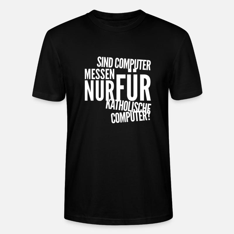 auf der Computermesse - Stanley/Stella Unisex Bio-T-Shirt CRAFTER - Schwarz