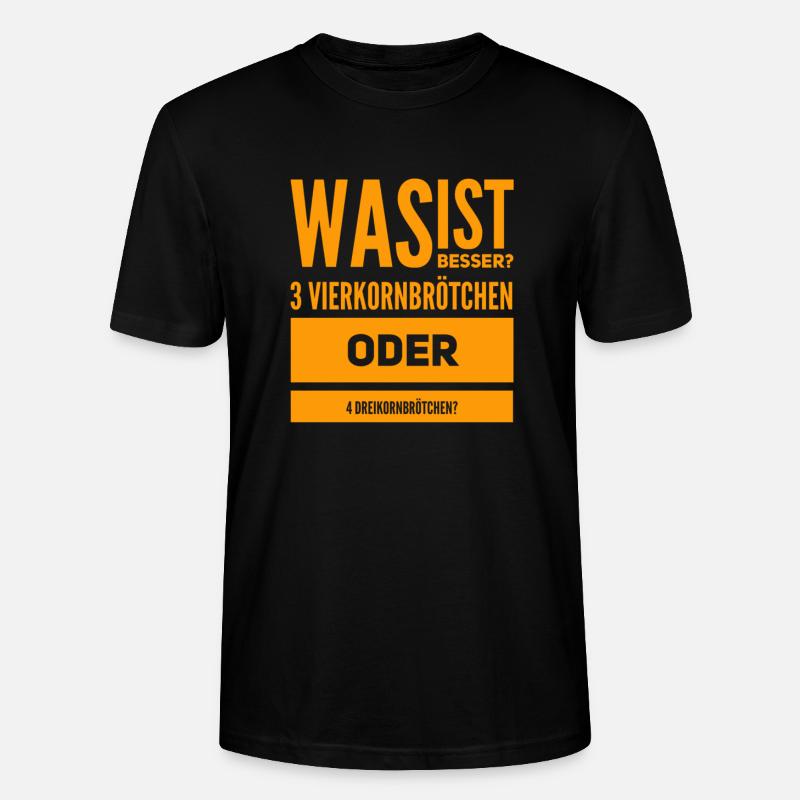 beim Bäcker - Stanley/Stella Unisex Bio-T-Shirt CRAFTER - Schwarz